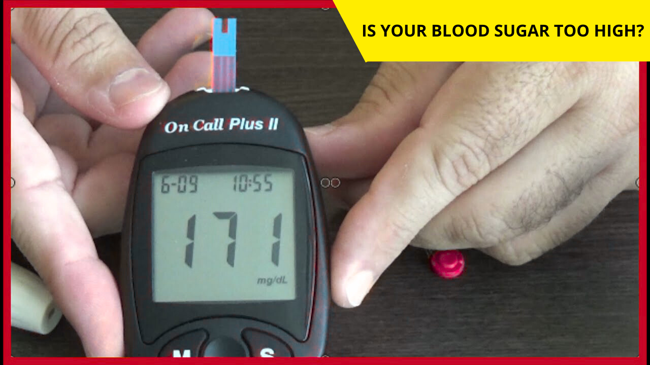 Person checking blood sugar levels